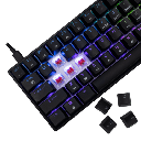 White Shark GK-004111 SHINOBI 2 NOIR Switch Rouge 2