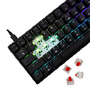 White Shark GK-004111 SHINOBI 2 NOIR Switch Rouge 3