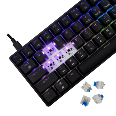 White Shark GK-004121 SHINOBI 2 NOIR Switch Bleu 4