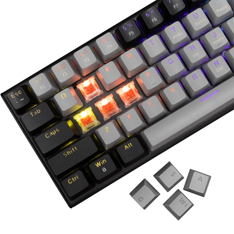 White Shark GK-002711V2 WAKIZASHI 2 Gris-Noir Switch Rouge 3