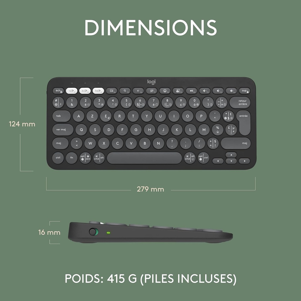 Logitech K380 Bluetooth NOIR 5