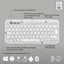 Logitech Pebble Keys 2 K380S Bluetooth BLANC 3
