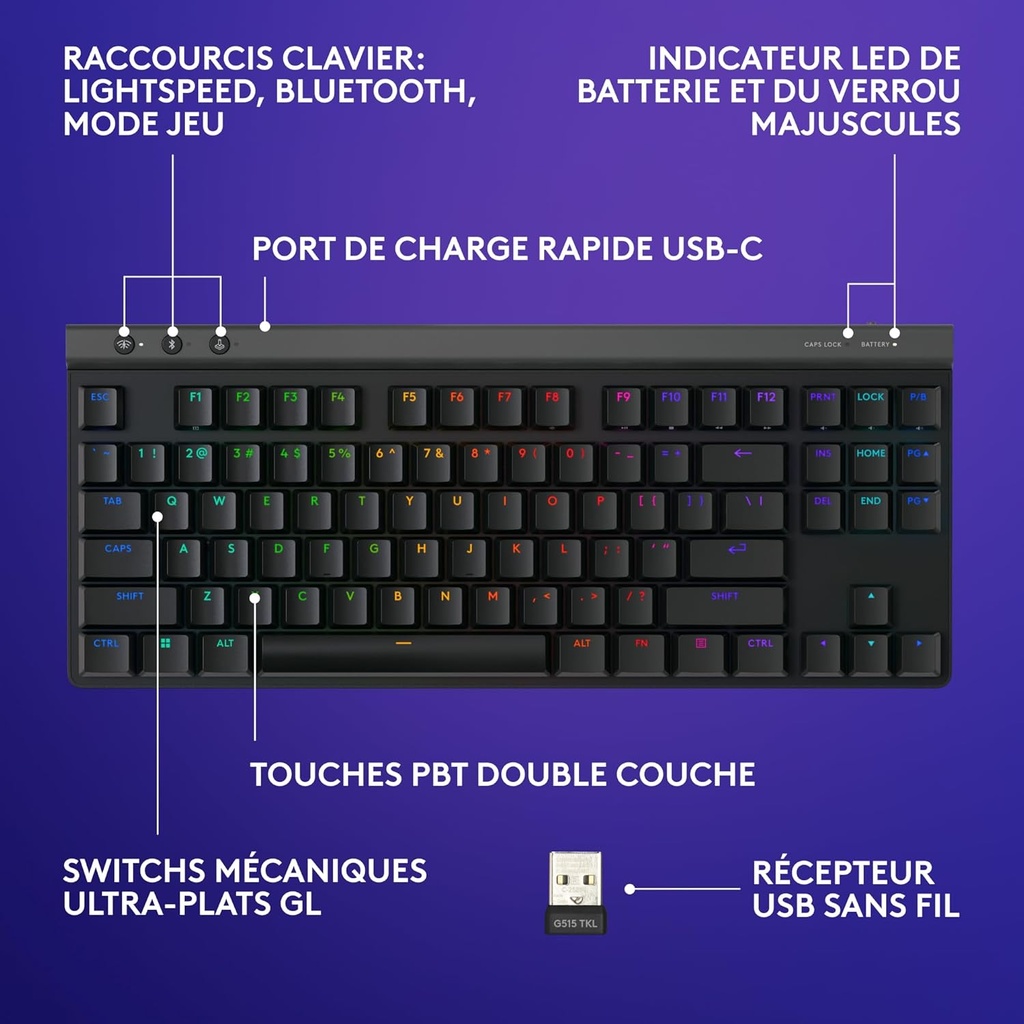 Logitech G515 Gaming Filaire 5