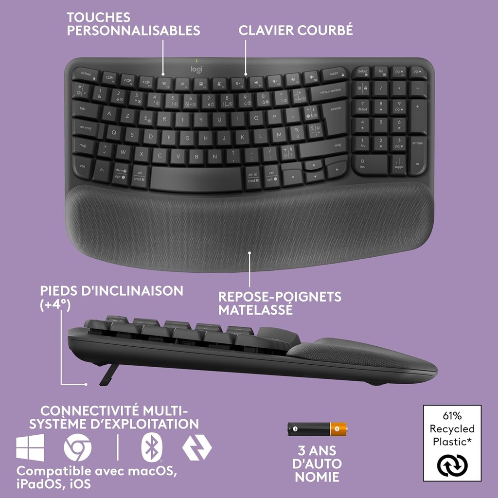 Logitech Wave Keys Sans Fil 4