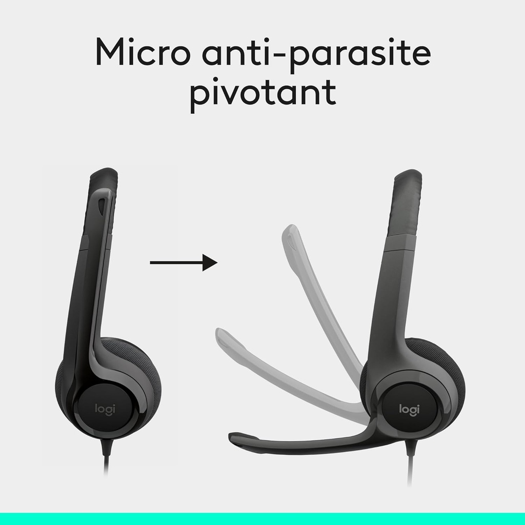 Logitech H390 Casque Stéréo USB Noir 2