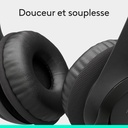 Logitech H390 Casque Stéréo USB Noir 6