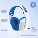 Logitech G335 Gaming Headset BLANC 4