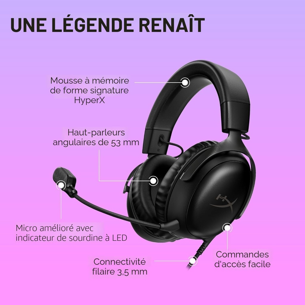 HyperX Cloud III Noir 5