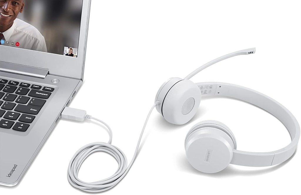 Lenovo 110 Stereo USB Headset Gris 4
