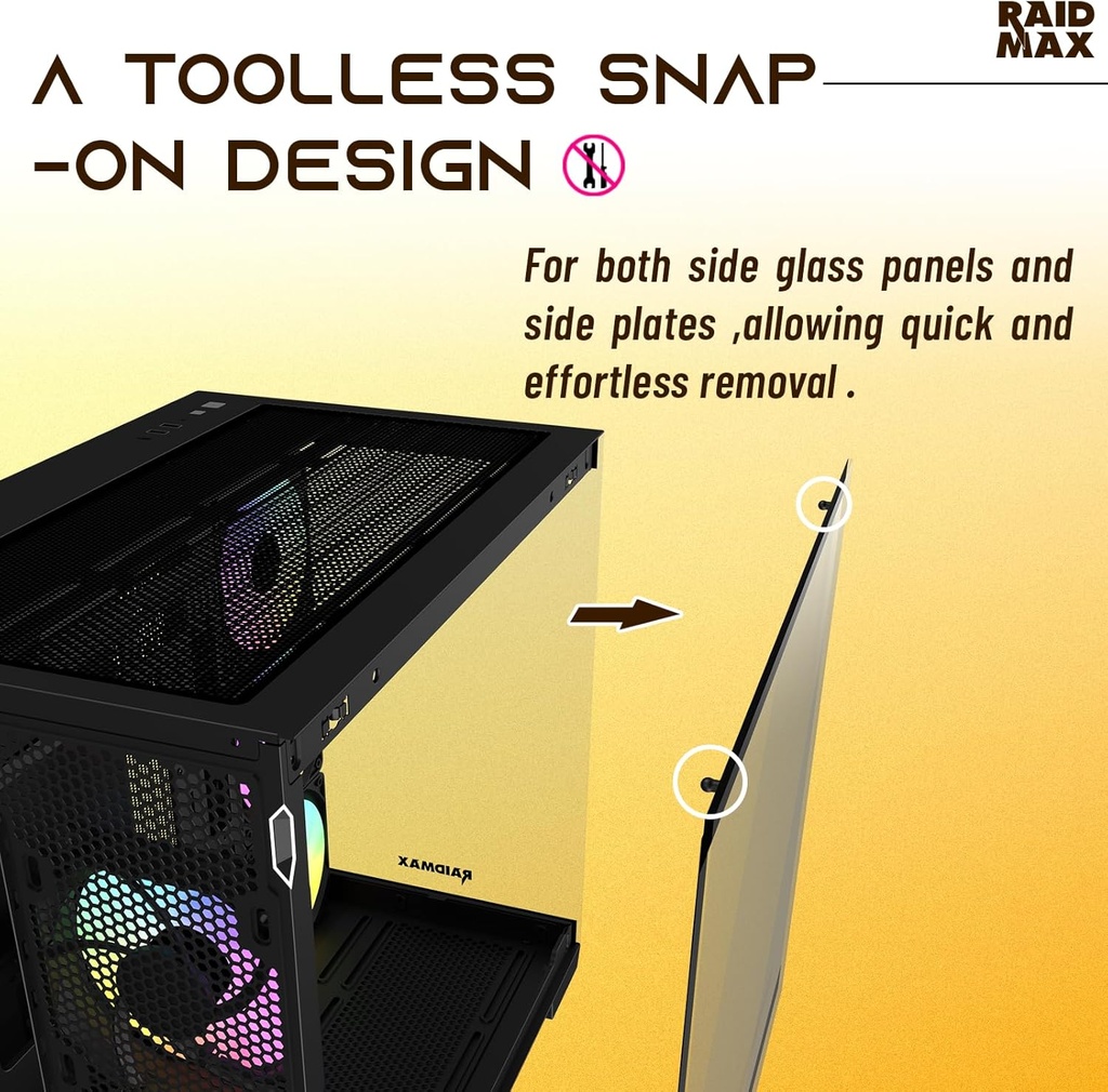 RAIDMAX i610 WOOD BLACK image4