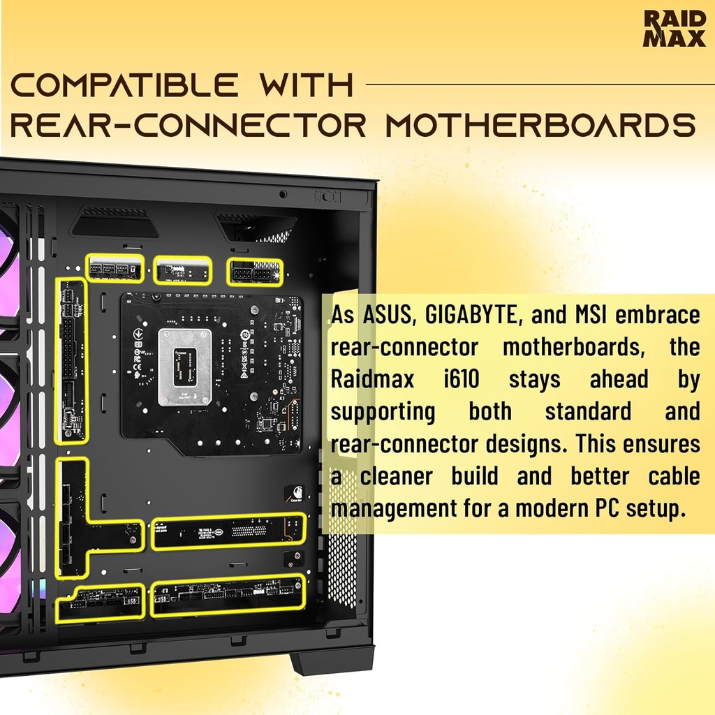 RAIDMAX i610 WOOD BLACK image5