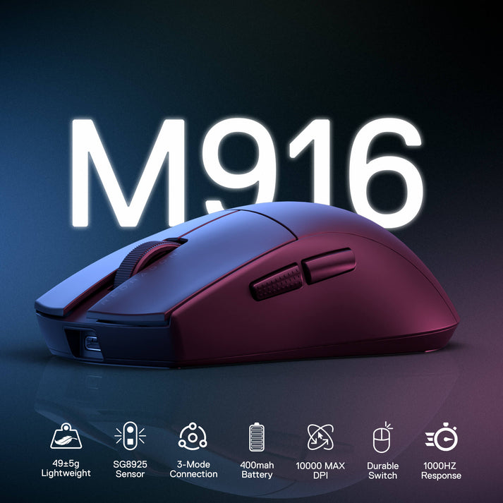 Redragon K1ng Lite M916-LIT-1K Gaming Sans Fil Noir 2