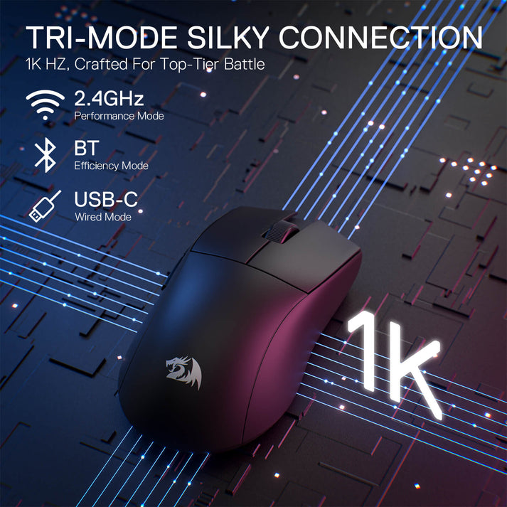 Redragon K1ng Lite M916-LIT-1K Gaming Sans Fil Noir 7