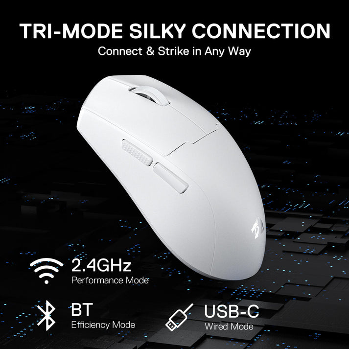 Redragon K1ng Max M918W-PRO Gaming Sans Fil Blanc 3