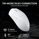Redragon K1ng Max M918W-PRO Gaming Sans Fil Blanc 3