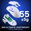 Redragon K1ng Max M918W-PRO Gaming Sans Fil Blanc 4