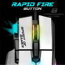 Spirit of Gamer Pro-M5 Souris RGB 8 Boutons Programmable Blanc 2