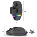 Spirit of Gamer Xpert-M800 Souris Sans Fil Rechargeable RGB Noir 3