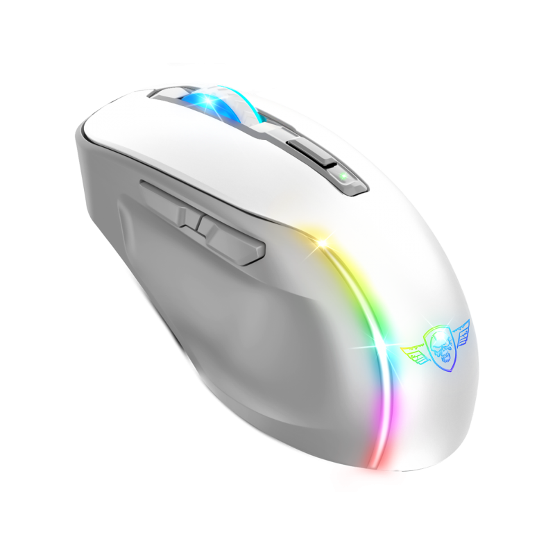 Spirit of Gamer Elite M50 Souris Sans Fil Arctic RGB Blanc 2