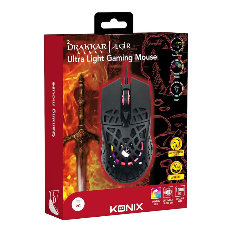 Konix DK Aegir Souris Ultra Light Noir 5