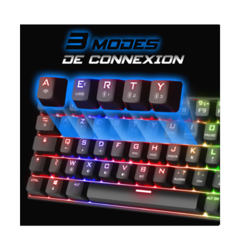 Clavier Gamer SPIRIT OF GAMER XPERT-K200 RGB - Noir 3
