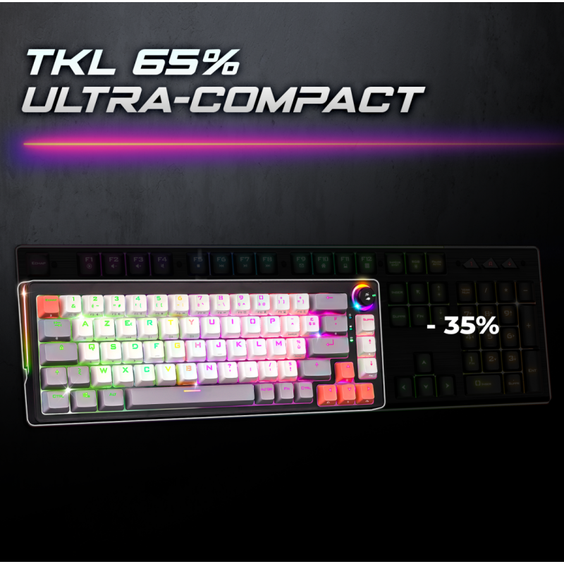CLAVIER SANS FIL Spirit of Gamer BT SOG XPERT K600 MECA TKLRGB 3