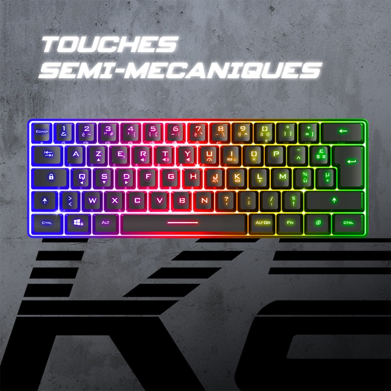 Clavier Gamer Filaire SPIRIT OF GAMER PRO-K2 RGB - Noir 4