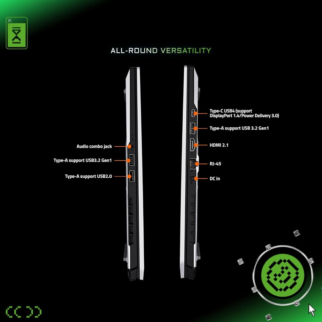 GIGABYTE GAMING A16 PRO DXH - Intel Core 7 240H - 32 Go - Gen4 SSD 1TB - Nvidia GeForce RTX 5070Ti 12GB GDDR 4