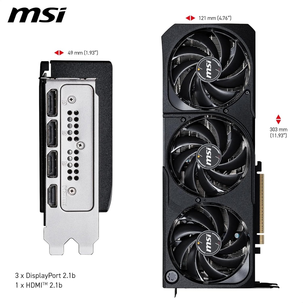 MSI GeForce RTX 5070 Ti 16G SHADOW 3X OC image 4