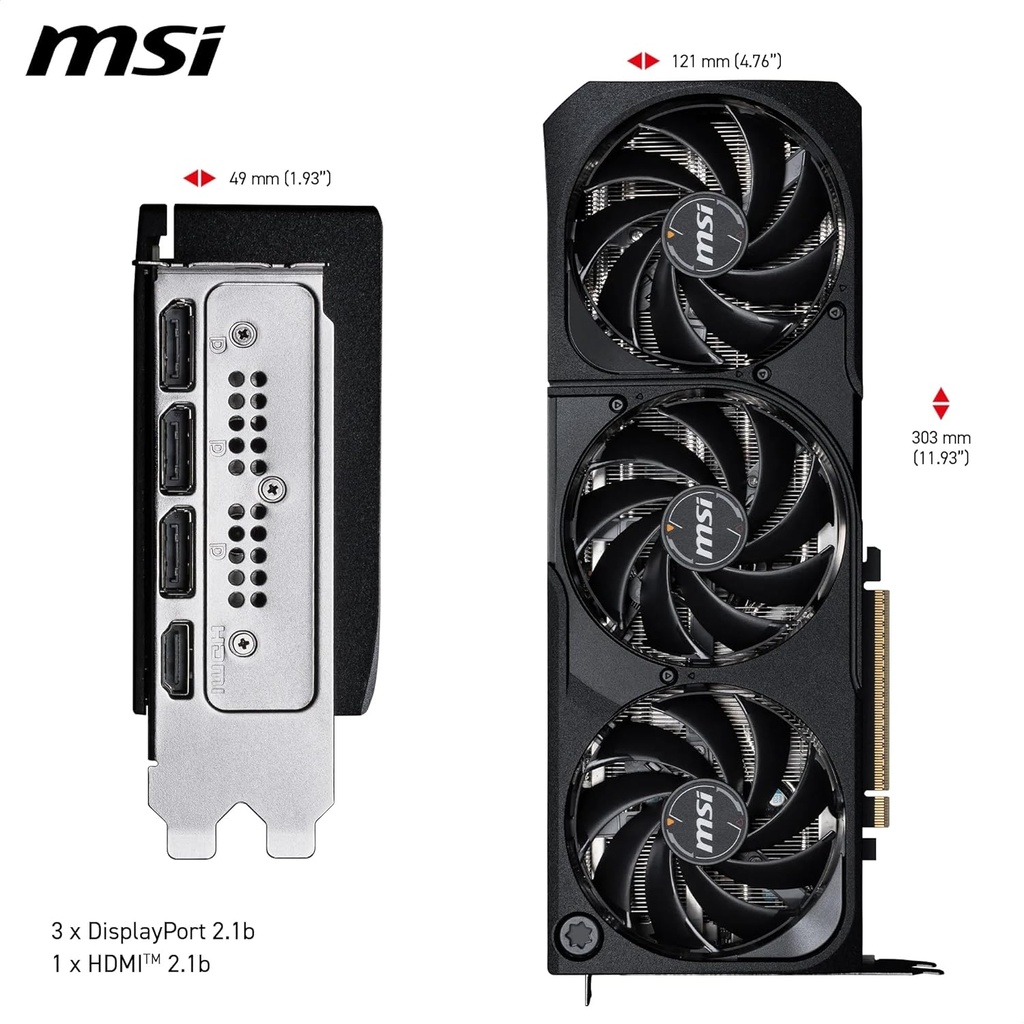 MSI GeForce RTX 5080 16G SHADOW 3X OC image 4