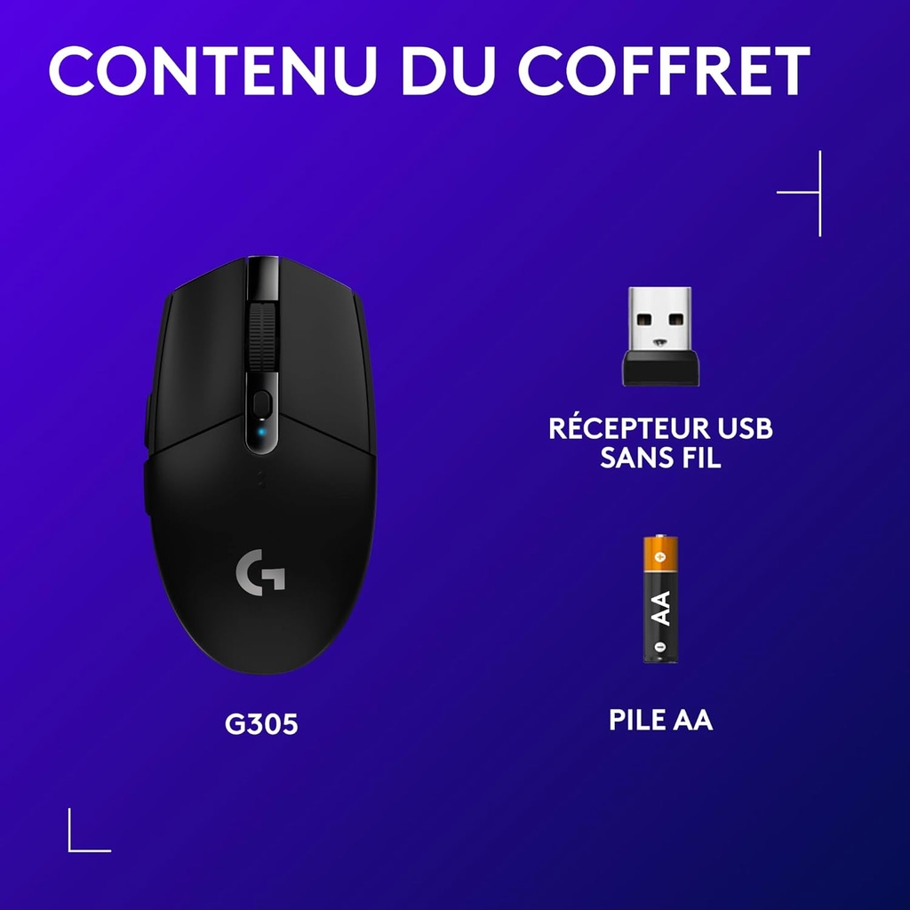 Logitech G305 Noir Sans Fil image5