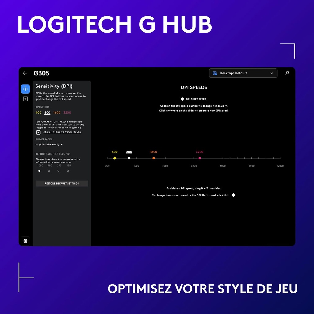 Logitech G305 Blanc Sans Fil image5