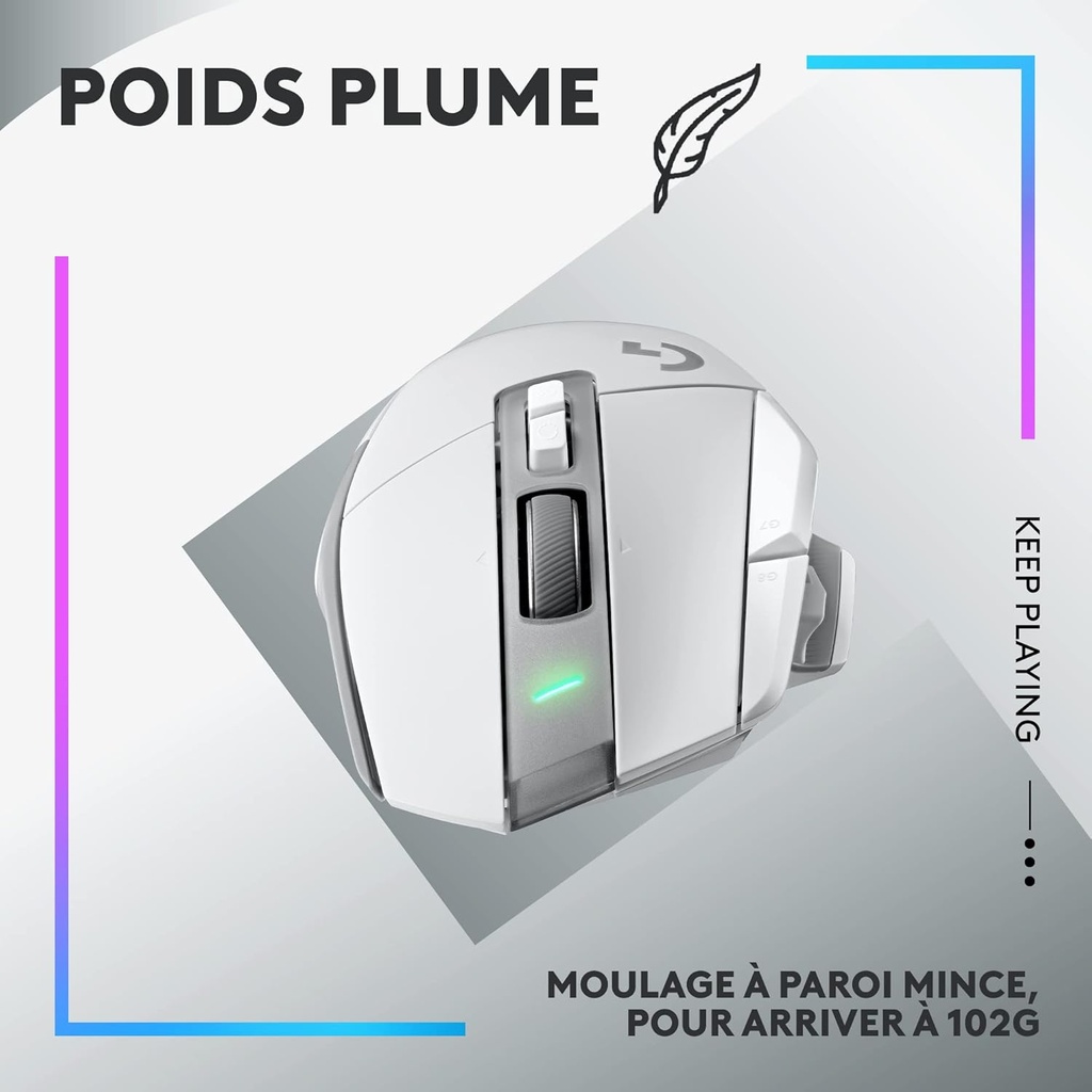 Logitech G502 X Lightspeed Blanc Sans Fil image5
