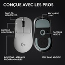 Logitech Pro X Superlight 2 Dex Blanc Sans Fil image3
