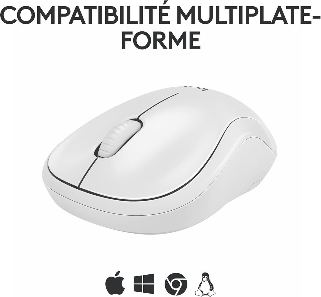 Logitech M240 Silent Blanc Sans Fil image3