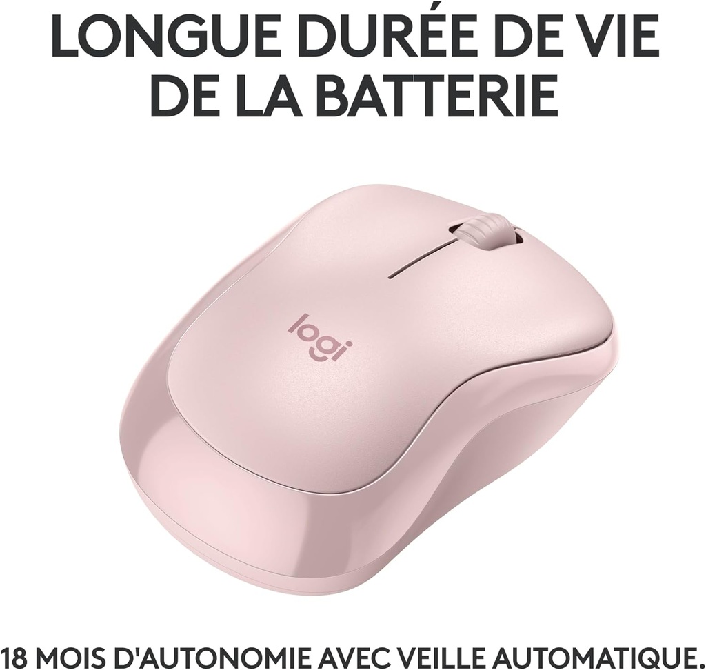 Logitech M240 Silent Rose Sans Fil image4