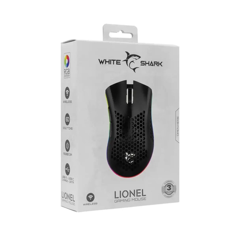 White Shark WGM-5012 Lionel Noir Sans Fil image5