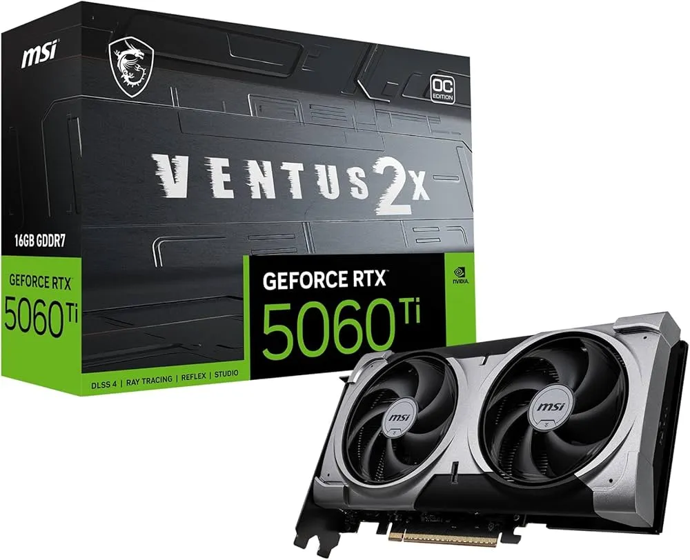 MSI GeForce RTX 5060 Ti 16G VENTUS 2X PLUS