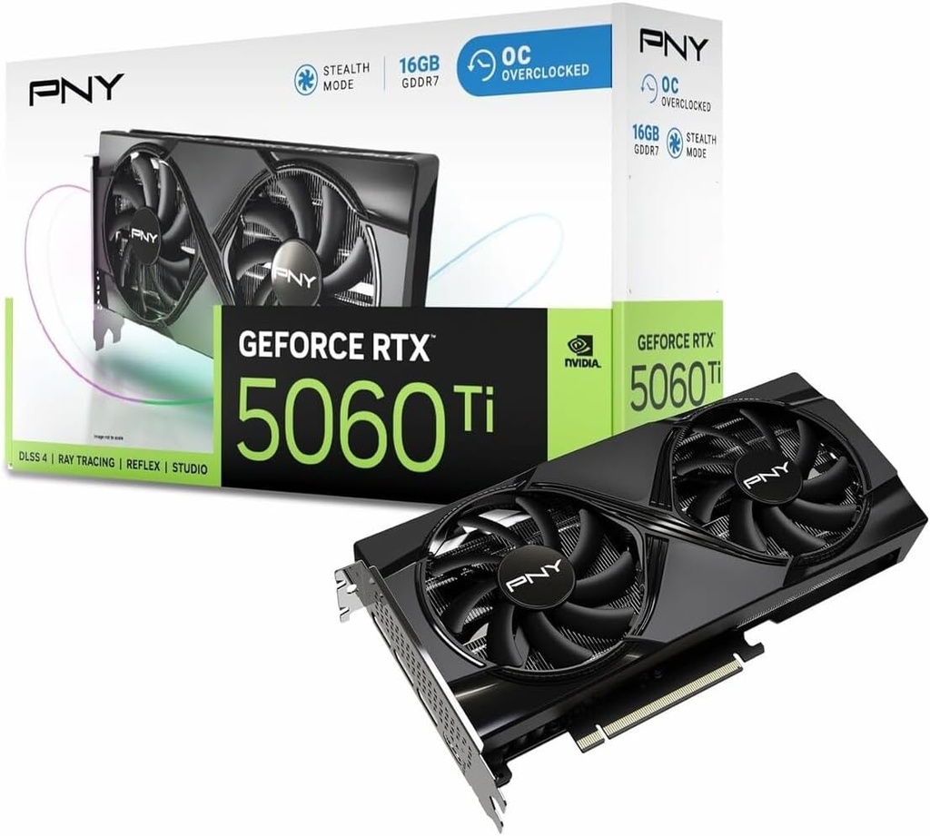 PNY GeForce RTX 5060 Ti 16GB GDDR7 Dual Fan