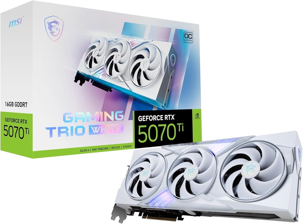 MSI GeForce RTX 5070 Ti 16GB GAMING TRIO WHITE