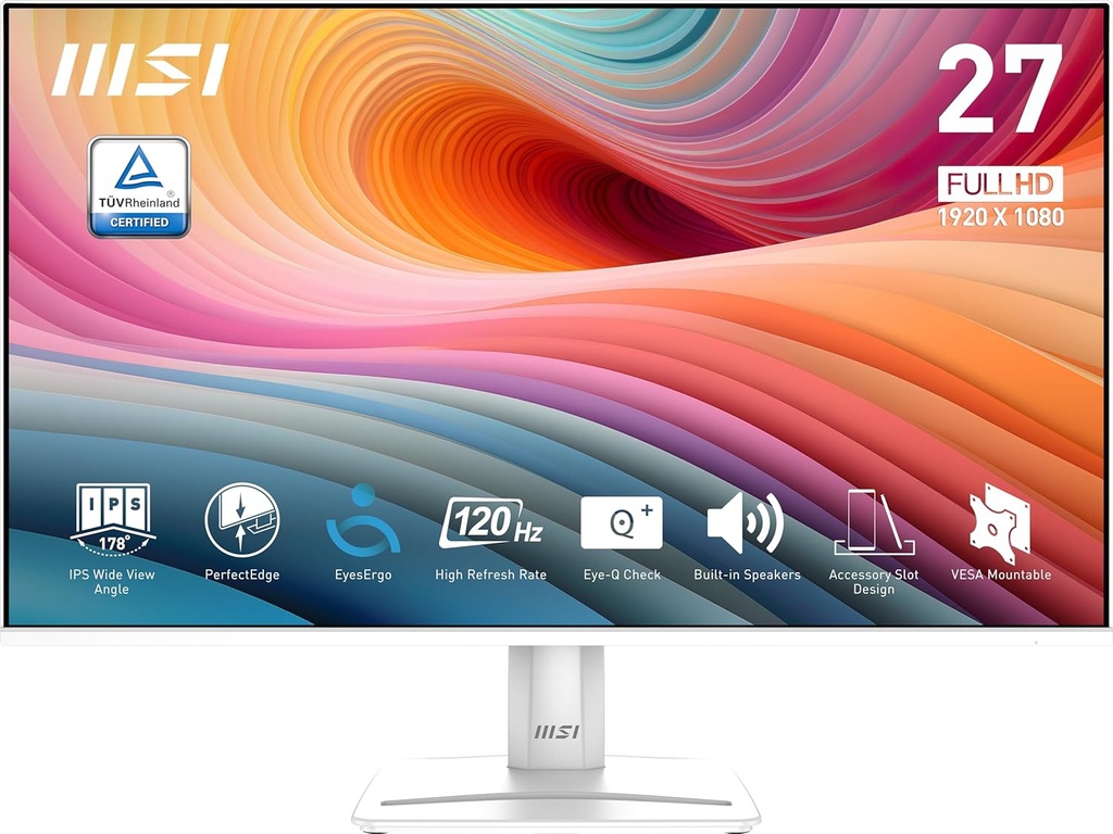 MSI PRO MP275W E2 BLANC 27" FHD | 120Hz | 1ms | IPS