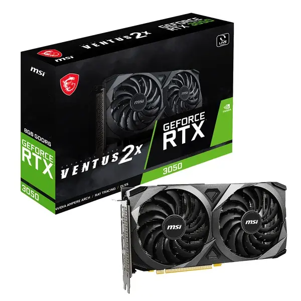 RTX 3050 MSI VENTUS 2X 6GB OC