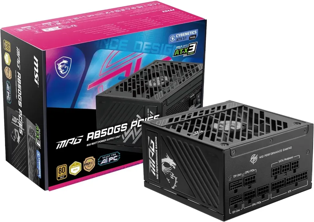 MSI MPG A850GS PCIE5 | 850W 80 Plus | GOLD |
