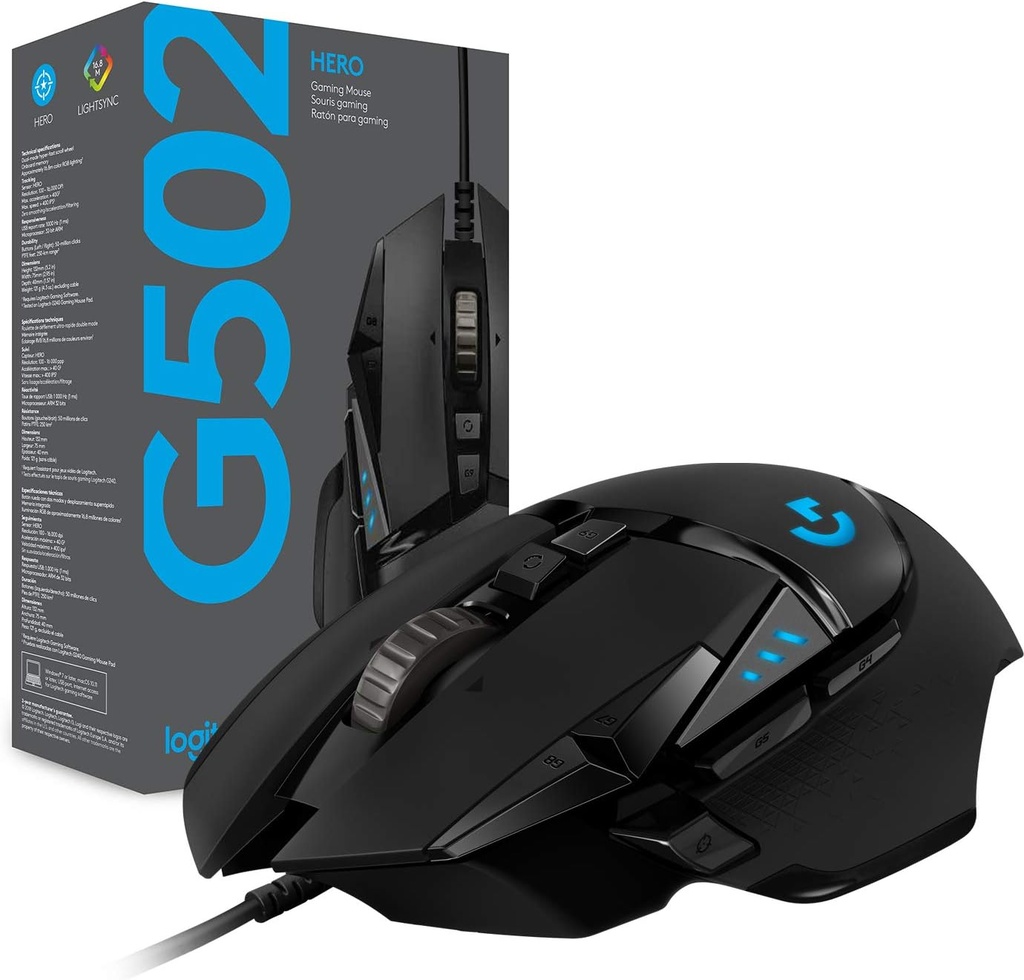 Logitech G502 Hero Noir Filaire