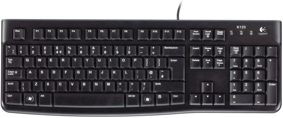 Clavier Logitech K120 NOIR Filaire