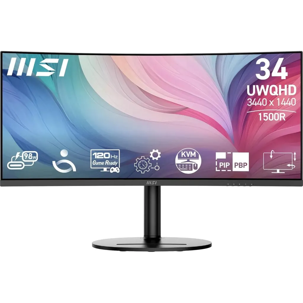 MSI - Modern MD342CQP 34" - UWQHD - 120Hz - Curved VA - 1ms