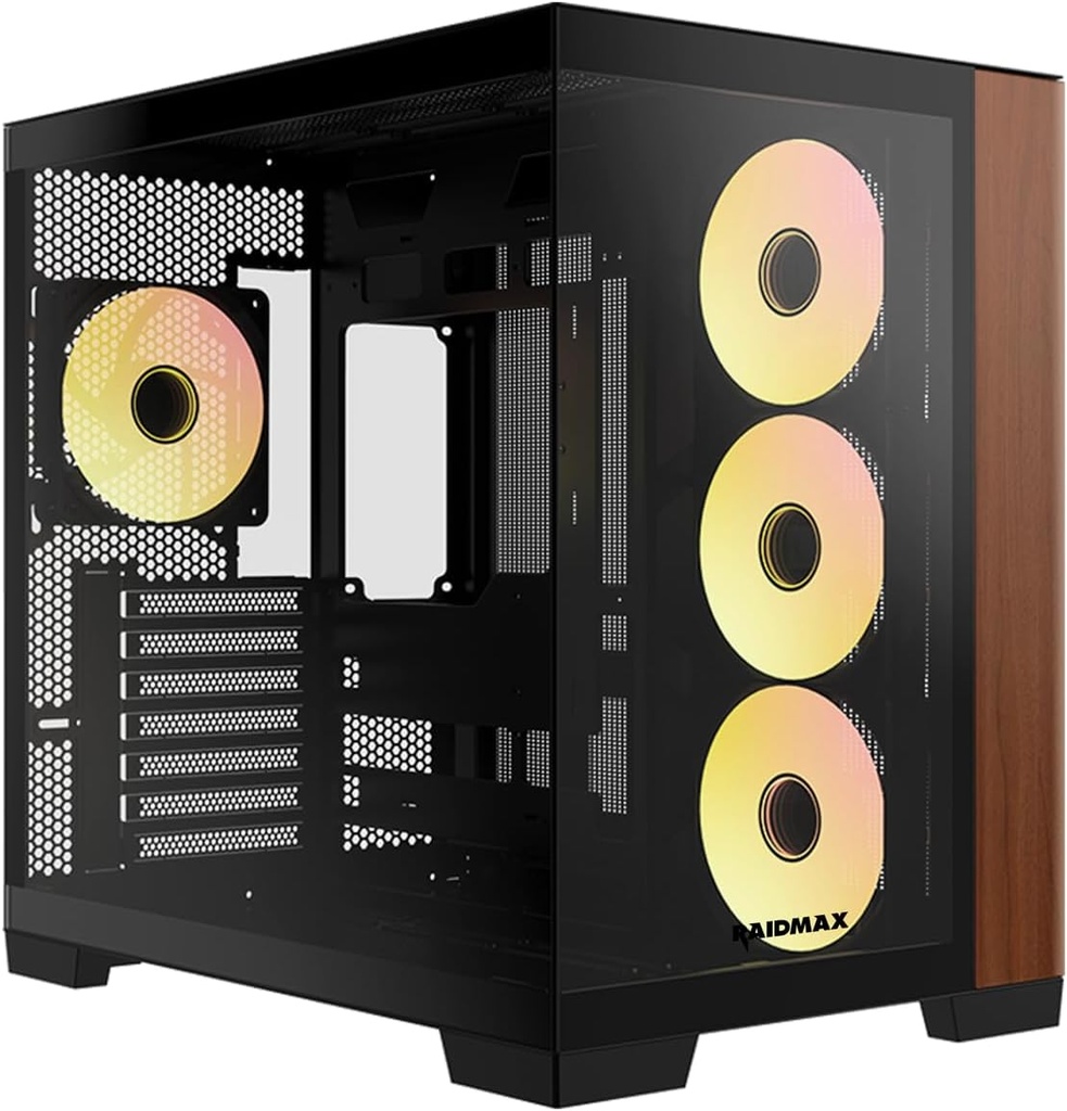 RAIDMAX i610 WOOD BLACK