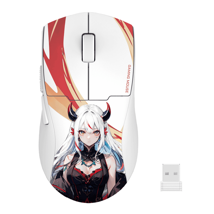 Souris Gamer - Redragon K1ng Max Sans Fil Blanc