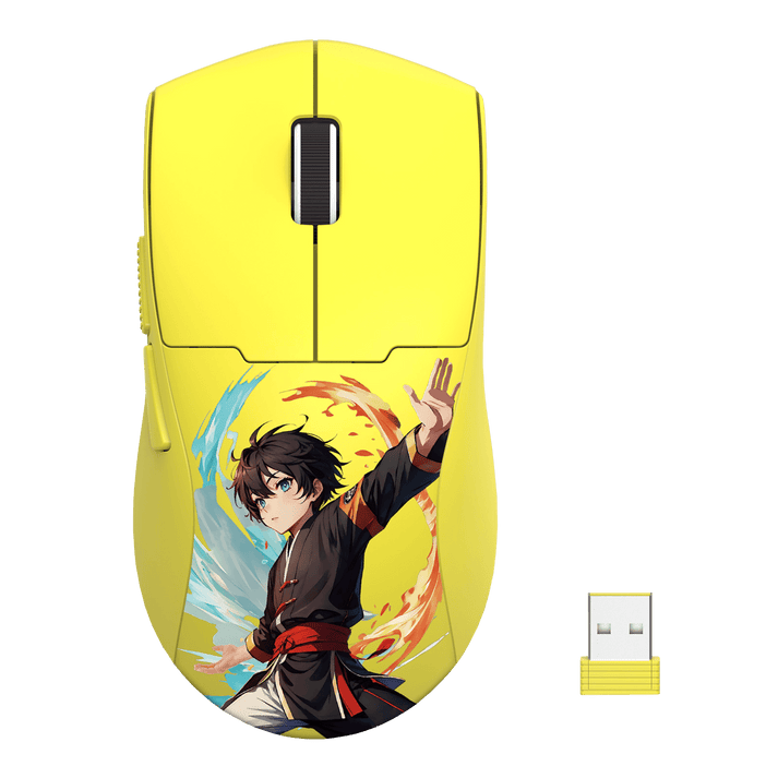 Souris Gamer - Redragon K1ng Max Sans Fil Jaune