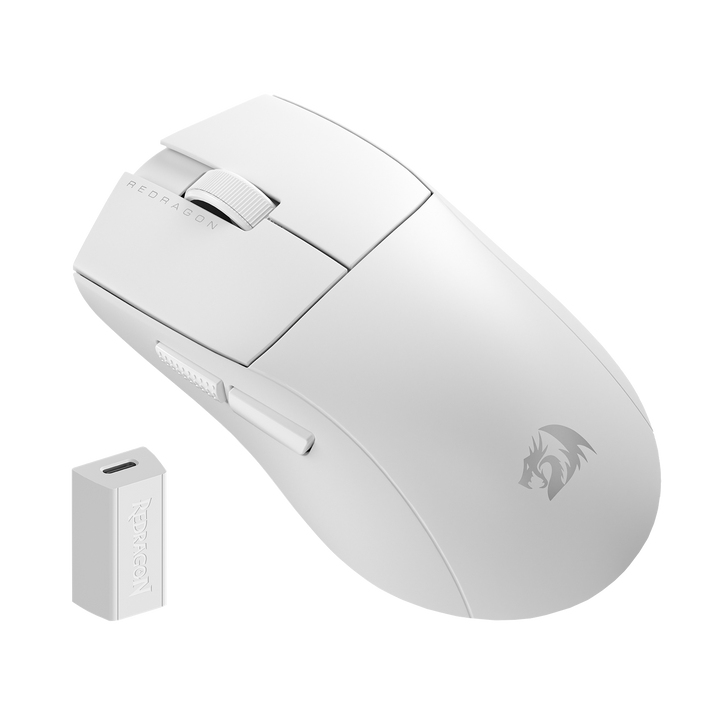 Souris Gamer - Redragon K1ng 4K Pro Sans Fil Blanc